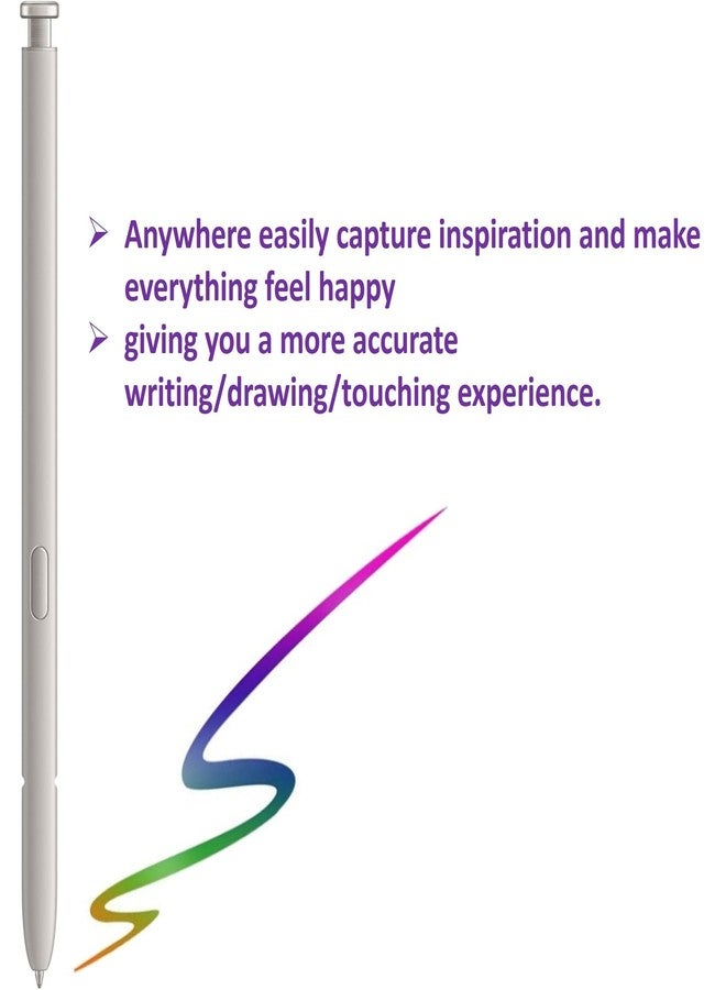 SLQ قلم بديل لجهاز سامسونج جالاكسي إس 25 ألترا، قلم إس بن إس 25 ألترا ستايلس [مستشعر ضغط 4096] مع 5 رؤوس/أطراف (أسود) - Image 4